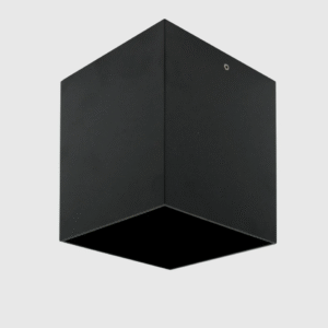 Aplique De Teto Quadrado Preto GU10