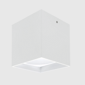 Aplique De Teto Quadrado Branco GU10